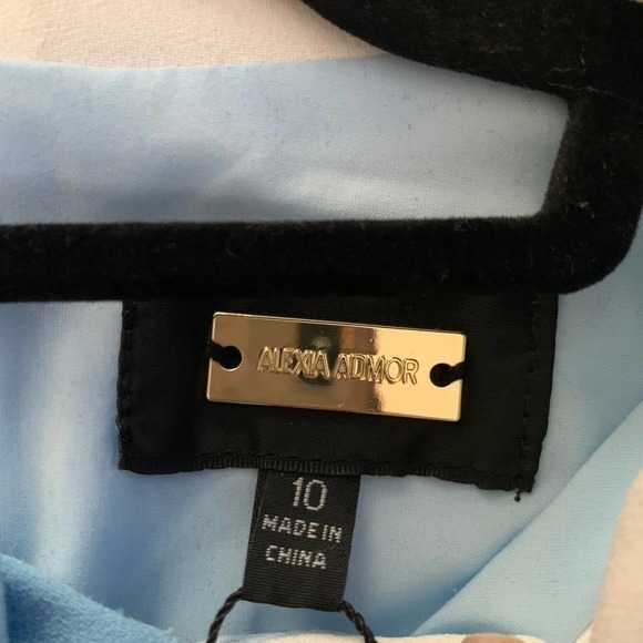 ALEXIA ADMOR‎ Light Blue Azure Emery A-Line Midi Dress - NWT - Picture 11 of 13
